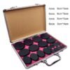 Super ZYouth 20-Piece Portable Soft Natural Basalt Hot Stone Set, Massage Stone Warmer with Heating Box for Spa and Therapy (UK Plug)