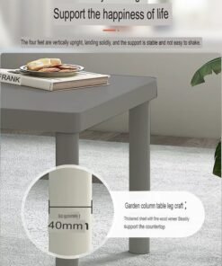 NKX Minimalist Square Coffee Table for Bedroom and Living Room 48 X 48 cm - Image 3