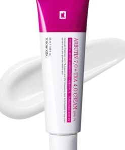 TOSOWOONG Arbutin 7% + Tranexamic Acid 4% Cream, 70,000ppm Arbutin, 40,000ppm TXA, Niacinamide, Glutathione, Supports Even Skin Tone, Enhances Skin Clarity, Korean Skin Care, 50ml, 1.69 fl.oz