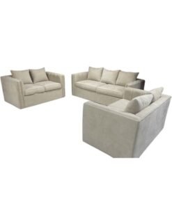 Maharat Al Bahar 7– Seater sofa set With Pillow 2+2+3 Beige 200x80x80