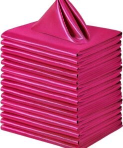Y&D 15 Pieces Of Soft High Density Satin Napkin Cloth For Hotel Restaurant 43*43CM
