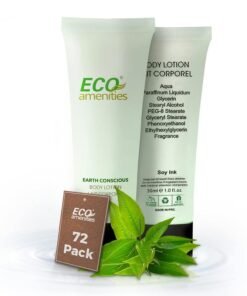 ECO AMENITIES Transparent Tube Flip Cap Individually Wrapped 30ml Body Lotion 72 Tubes per Case by ECO Amenities