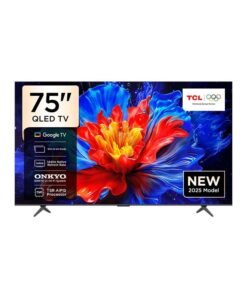 TCL 75-Inch P8K QLED 4K UHD Smart TV | Google TV, 144Hz, HDR10+, AiPQ Pro Processor, ONKYO 2.1 Audio, Dolby Atmos, DTS Virtual:X, Slim Uni-body (2025 Model) 75P8K black
