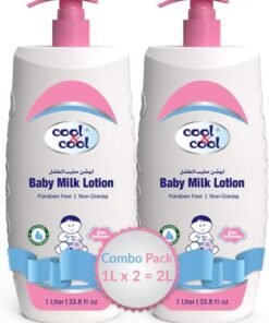 Cool & Cool Pack Of 2 Baby Milk Lotion - 1 Liter