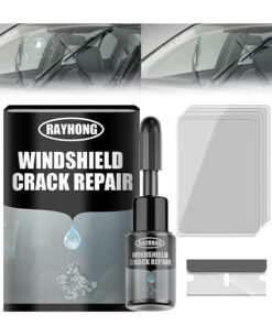 RAYHONG Windshield Crack Repalr For Glass Crack Repair Adhesive, For Chips And Cracks Car Glass Repair Kit, Cracks Gone Glass Kit Automotive Windscreen Tool For Fixing Chips