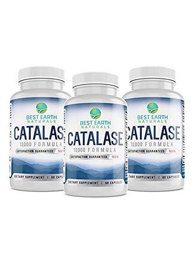 Best Earth Naturals Catalase 10000 Formula 90 Day Supply Catalase Enzyme Antioxidant With Biotin Saw Palmetto And 10000 Units Of Catalase Enzyme For Men And Women 180 Count
