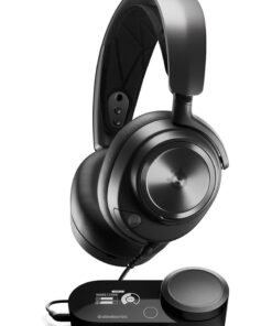steelseries Arctis Nova Pro Wired Gaming Headset with GameDAC Gen 2, ClearCast Gen 2 Mic, 40mm Neodymium Drivers, 38 Ohm Impedance, 10-40,000 Hz Frequency Response, Multi-System Connectivity (PC, PS5, PS4, Mac, Switch), Black | 61527