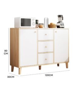 Alternative view of Sharpdo Coffee Corner,Kitchen Cabinets,Storage Cabinets,Cupboard with Door,Suitable for Kitchen,Living Room, Dining Room,Bedroom Storage Cabinet For Kitchen Storage Cabinet With Drawers 120*30*80cm