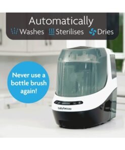 Baby Brezza Bottle Washer Pro - Baby Bottle Washer, Sterilizer + Dryer - All in One Machine Cleans Bottles, Pump Parts, & Sippy Cups - Replaces Hand Washing, Bottle Brushes and Drying Racks