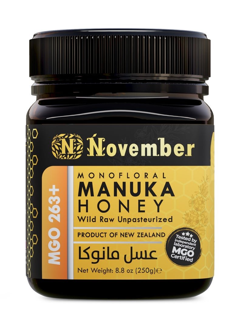 November Manuka Honey Certified MGO 263+ New Zealand (250g)
