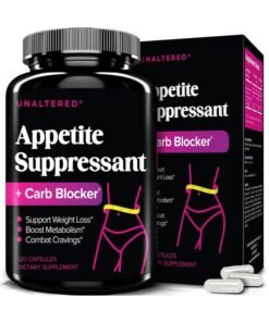 UNALTERED Appetite Suppressant for Women - Helps Manage Cravings, Promotes Fullness, & Supports Weight Loss - Natural Dietary Supplement with Chromium Picolinate & Glucomannan - 120 Vegan Capsules