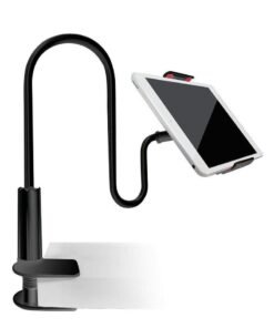 Tablet Cellphone Stand Holder,Gooseneck Lazy Bracket For 4-10.6 Inches Iphone Ipad Gps Samsung Lg Blackberry Devices,360 Degree Rotating,27.5" Flexible Arm - Black