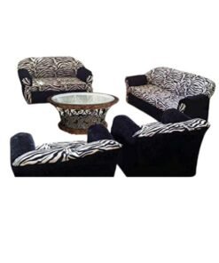 Maharat Al Bahar 7– Seater sofa set 1+1+2+3 White/Black 190x80x170