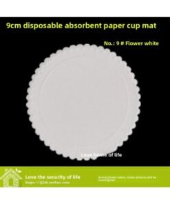 Paper Pad 7 Embossed Cm Ashtray 10 Absorbent Paper Round Spot Pure White Hotel Supplies Disposable Coaster