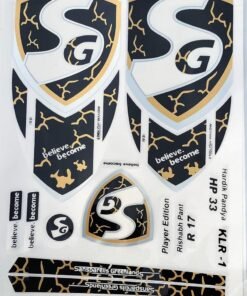 ayn Cricket Bat Sticker 2D Plain English Willow Fiber Tape Sports Accessories Protection, KLR Gold