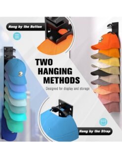 Alternative view of Hat Organizer for Baseball Caps 1 Pack, Hat Rack for Wall with Strong Adhesive Hold up to 10 Hats, Hat Hanger Holder Display for Door Closet, Cap Organizer Storage Multilayer Two Mounting Option