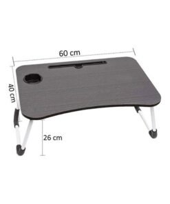 Foldable Laptop Table Dark Brown Dark Brown 60 x 40 x 26cm