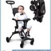 Toshionics Portable Baby Stroller Lightweight Compact Travel with Adjustable Handles and Backrest One Hand Foldable Easy Overhead Airplane Car Trunk Storage Airport Shopping Walking Pocket Stroller Cart Toddler