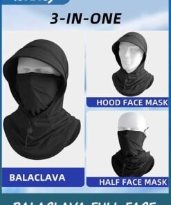 LENND Cooling Breathable Balaclava Full Face Mask with Wide Brim Sun UV Protection Hood for Men Women Fishing Motorcycle Skiing - Image 5