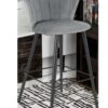 Wooden Twist Modern Cafe Bar Stool With Metal Legs