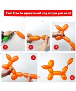 Alternative view of MOMENT 100 Pieces Balloons For Twisting Balloon Animal, Long Skinny Latex Balloons For Modelling Magic Balloon Animal Kit For Weddings, Birthdays Party Decoration, Multicolors