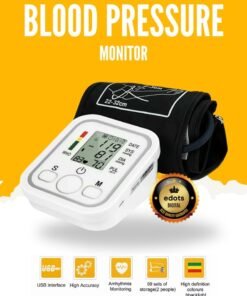 Edots Digital Blood Pressure (BP) Monitor | Warranty | LCD Display & Voice Function – Accurate, Easy-to-Use, and Portable