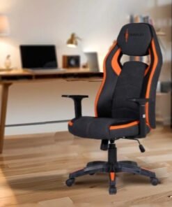 Gladiator Multifunction High Quality Ergonomic Swivel Adjustable Height Gaming Chair Office Chair Leather High Back Reclining Function Ergonomic Design Comfortable Neck and Lumber Support Armrest Headrest Computer Chair for Home Office 65.5x128.5 cm