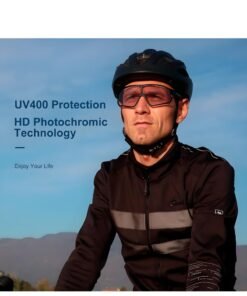 Lee Yon Cycling Glasses Photochromic Sunglasses Bike Sunglasses Clear Bicycle Glasses Riding Glasses for Men Cycling Sunglasses Sports Bike Glasses, Black - Image 5