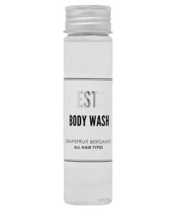 world amenities EST Body Wash with GrapefruitBergamot fragrance BiodegradableRecyclable Bottle with Screw Top 141oz  40ml Pack of 48