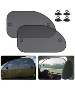 HERIOS Car Window Sunshades, Side Window Sunshades, Cling Sunshade, for Car Windows, Sun, Glare, and UV Rays Protection for Your Child - Baby Side Window Car Sun Shades, 2 Pack Universal