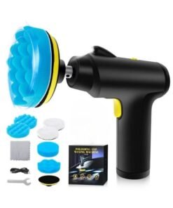 Cordless Car Buffer Polisher – Portable 3-Speed Car Polishing Kit with 2000mAh Battery, 1600RPM, Lightweight for Auto Detailing, Waxing, and Scratch Repair