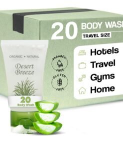 Desert Breeze Body Wash Travel Size Hotel Toiletries 1 oz Flip Cap Case of 20