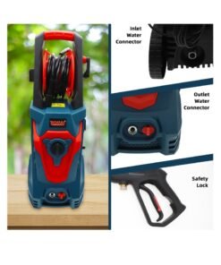 BONAI 3000W Adjustable 400 Bar Pressure Washer with 5.5L/min Flow for Car, Patio, Driveway and Outdoor Cleaning