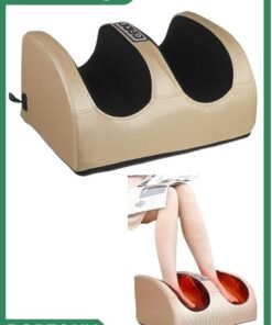 BORTONY Electric Foot Massager with Heating Function, Foot and Calf Massager with Massage Roller Relaxes Leg Muscles Improves Blood Circulation Deep Tissue Massager for Foot Gift for Mom Dad and Friends