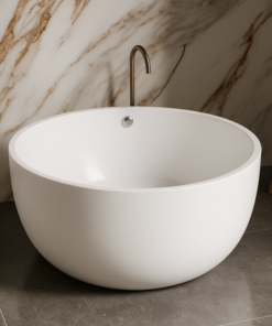 Victoria freestanding acrylic bathtub perfect circle 133dia