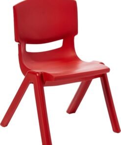 Alternative view of Cosmoplast Plastic Junior Deluxe Chair- L 38 x W 32 x  H 53 cm (Red) Red