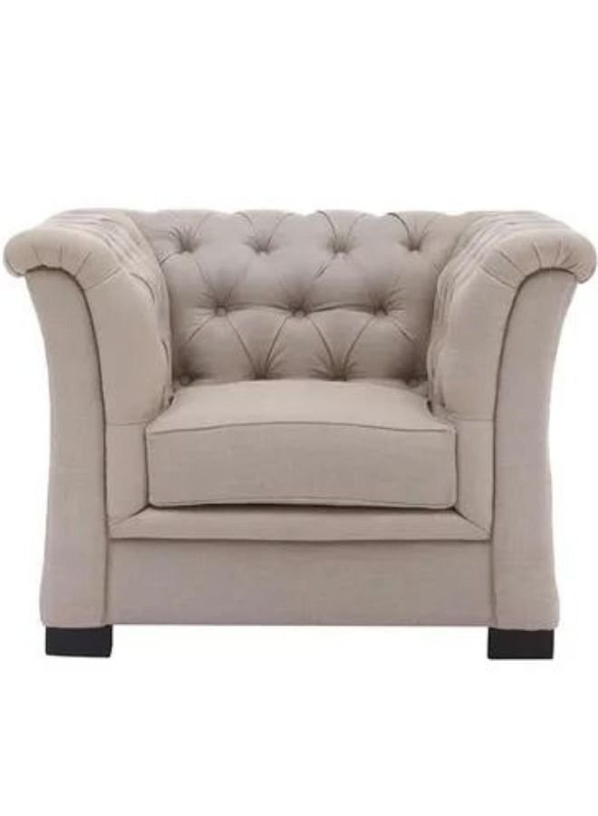 Maharat Al Bahar Chester Hill Single Fabric Sofa Beige 90x80x80