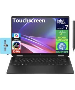 HP Spectre X360 Personal Laptop With 14-Inch 2.8K Display, Core Ultra 7 155H Processor/32GB RAM/2TB SSD/Intel Arc Graphics/Windows 11 Pro English Nightfall Black English Nightfall Black