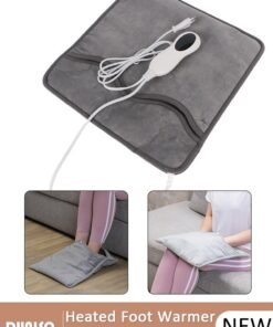DUNISO Heated Foot Warmer,Foot Warmer Pad Soft Winter Feet Warmer Foot Heating Pad Heated Foot Warmer for Men and Women with Cold Feet Electric Heating Pad for Home Office Soft and Breathable Perfect Relaxation Gift