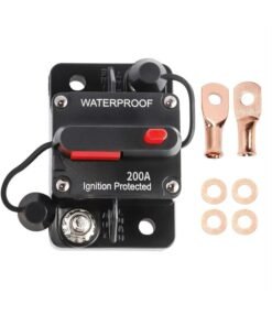 Circuit Breaker for Boat Trolling Motor Marine ATV Trailer Vehicles Stereo Audio Electronic Battery Solar System Inline Fuse with Manual Reset Switch Waterproofing (Size : 50A)