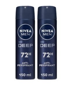 Nivea Pack Of 2 Deep Antiperspirant Spray 150ml