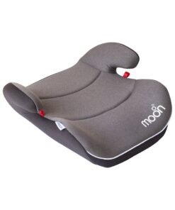 Moon Kido Travel Booster Car Seat – Lightweight And Portable Booster Seat for Kids Aged 3–12 Years, Safety Belt Positioning, Easy to Install – Brown