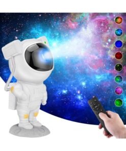 ORLENIC Galaxy Astronaut Projector Night Light with Nebula Starry Sky, Bluetooth Speaker, Remote & Timer, 360° Adjustable Space Lamp for Kids Bedroom, Adults, Parties & Room Decor