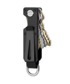 SARAOONT Compact Key Organizer Holder for Up to 6 Keys with Pocket Clip and Car Key Ring Anti Slip Metal Design