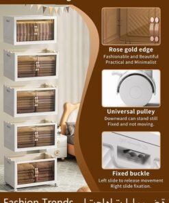 Alternative view of Arabest 3 Tier Kitchen Organization Cabinet 3Multi-layer Foldable Plastic Storage Drawer, Drawer Unit, Box, Plastic Organizing Cupboard