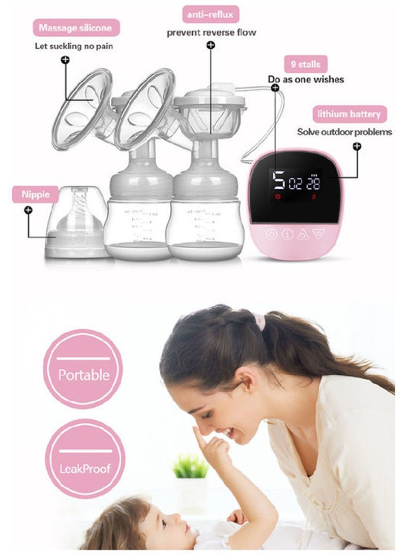 Kidle Portable Rechargeable Electric Breast Pump With 3 Pumping And 9 Suction Levels - Image 4