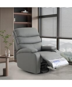 Organized Home Cozy Living Room Multifunctional Recliner Swivel & Rock and Recline at 150° Cat Scratch Resistant Fabric Cloud Like Comfort Easy Assembly & Stylish Design
