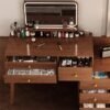 NKX Multifunctional Makeup Vanity Dressing Table with LED Mirror