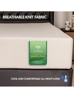 EASELIVING Memory Foam Mattress - 120 x 200 x 20 cm | Plush Spring-Free Mattress with Pressure Relief | Breathable Zip Cover, Adaptive Foam Base | Ideal for Side Sleepers - Image 4