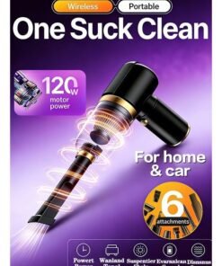 Rechargeable Handheld Car Vacuum with Powerful Cyclonic Suction